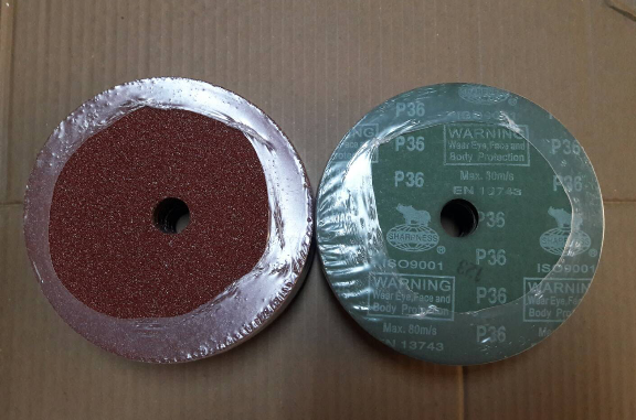 กระดาษทรายกลมหลังไฟเบอร์  4นิ้ว/ 7นิ้ว Fiberdisc Sharpness