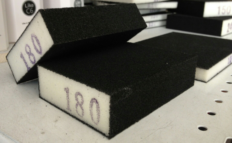 กระดาษทรายฟองน้ำ ขนาด 100mmx70x25mm