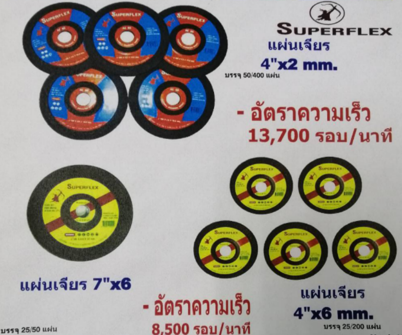 แผ่นเจียร SUPERFLEX