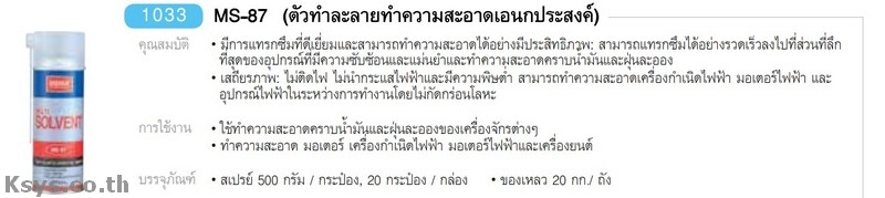 Nabakem MS-87 ตัวทำลายความสะอาด อเนกประสงค์