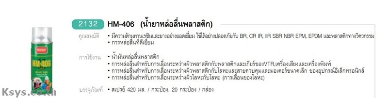 Nabakem HM-406 น้ำยาหล่อลื่นพลาสติก