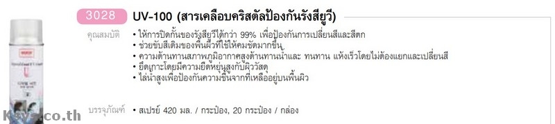 Nabakem UV-100 สารเคลือบคริสตัลป้องกันรังสียูวี