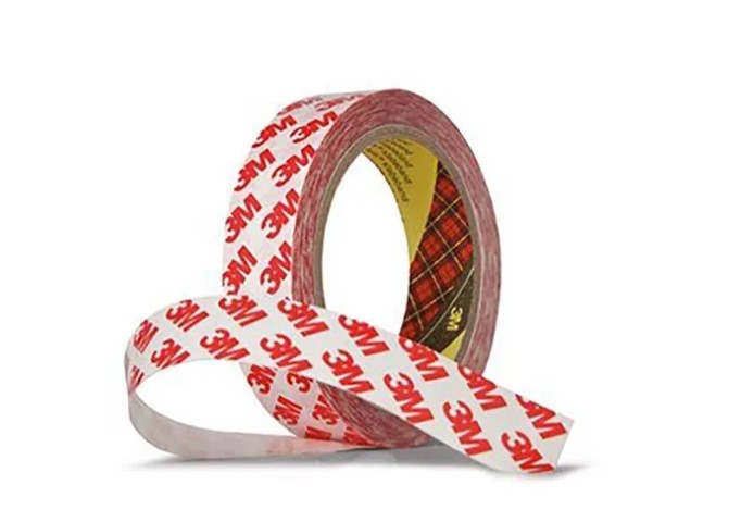 3M 9088 White Double Sided Plastic Tape, 9mm x 50m