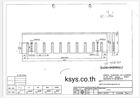 ใบมีด ตัดไม้ สับไม้ toyoknife 20230316