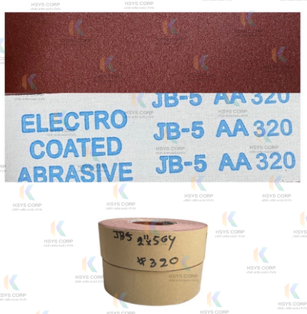 ผ้าทรายม้วนนิ่ม Sharpness JB5 (Electro coated)