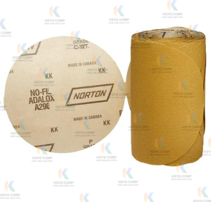 กระดาษทรายกลม Norton A290 5นิ้ว หลังกาว