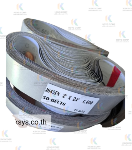 J645en 2"×24" c.600 ผ้าทรายสายพานแบบนิ่ม