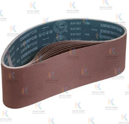 ผ้าทรายสายพาน Deerfos XA167 ขนาด 4นิ้วx36นิ้ว