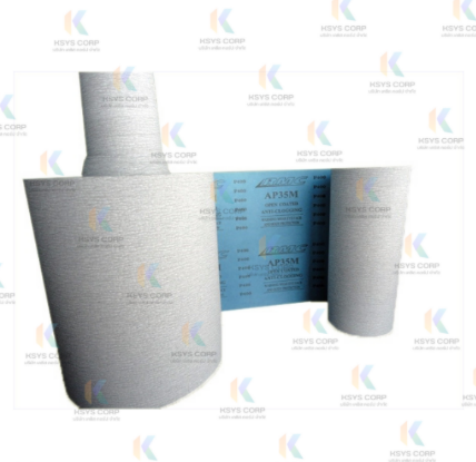 กระดาษทรายม้วนขัดแห้ง RMC A35PM ขนาด 9นิ้วx100m, 9นิ้วx50m