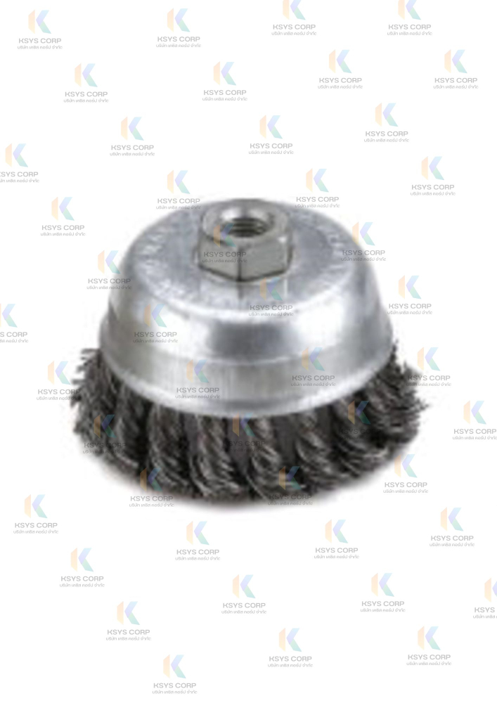 แปรงลวดถ้วยถักเปีย 3นิ้ว