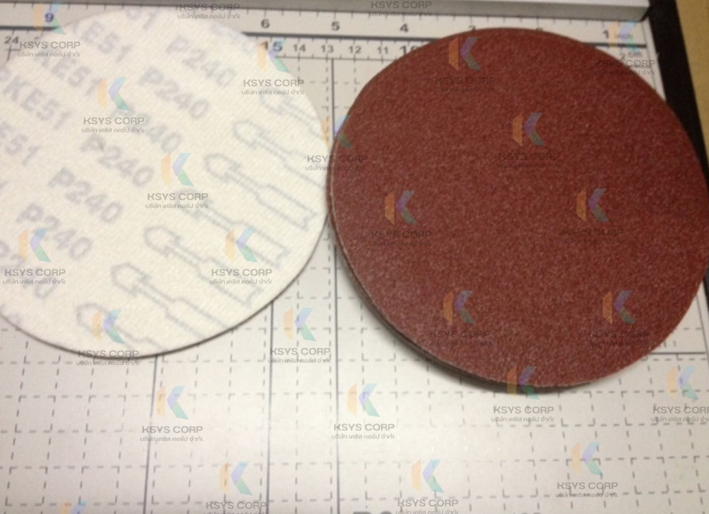 กระดาษทรายกลมขัดไม้ 5นิ้ว หลังสักหลาด PKE51